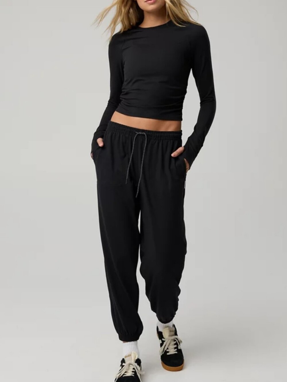 aerie Offline Black Jogger Sweatpants Small